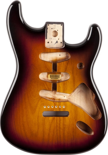 Fender Classic Series 60′s Stratocaster SSS Alder Body Vintage Bridge Mount, 3-Color Sunburst electric guitar