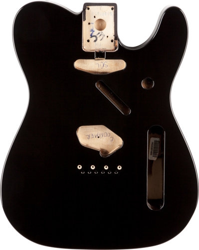 Fender Classic Series 60′s Telecaster SS Alder Body Vintage Bridge Mount, Black electric guitar