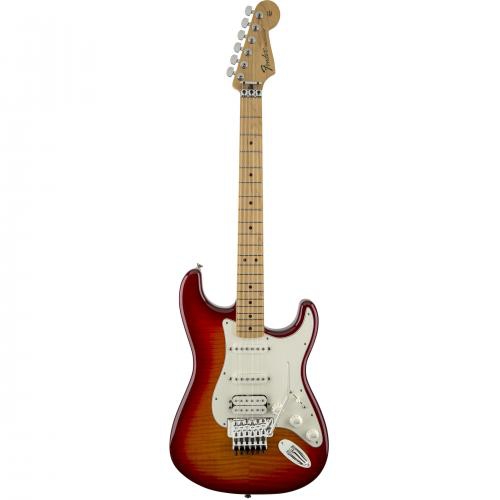 Fender Standard Stratocaster  Plus Top with Floyd Rose Tremolo, Maple Fingerboard, Aged Cherry Burst electric guitar