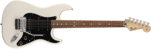 Fender Standard Stratocaster HSS with Floyd Rose, Pau Ferro Fingerboard, Olympic White electric guitar
