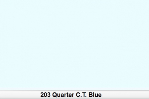 Lee 203 Half C.T.Blue 1/4 color filter, 50x60cm