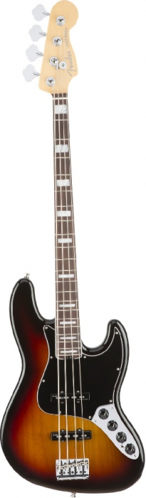 Fender American Elite Jazz Bass Ebony Fingerboard, 3-Color Sunburst bass guitar