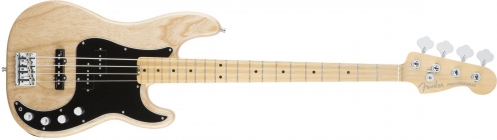 Fender American Elite Precision Bass Ash, Maple Fingerboard, Natural bass guitar