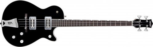 Gretsch G6128B Thunder Jet Bass, 30.3″ Scale, Ebony Fingerboard, Black bass guitar