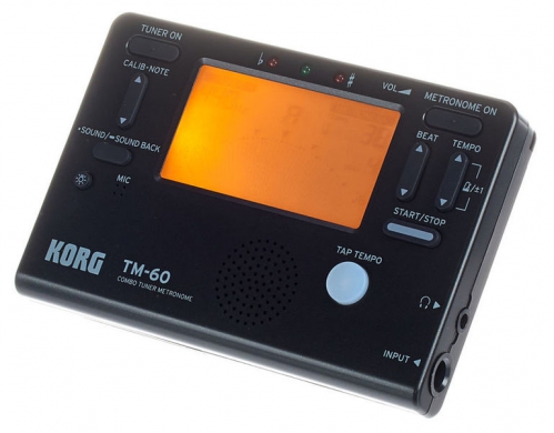 Korg TM-60C Tuner and metronome with contact microphone
