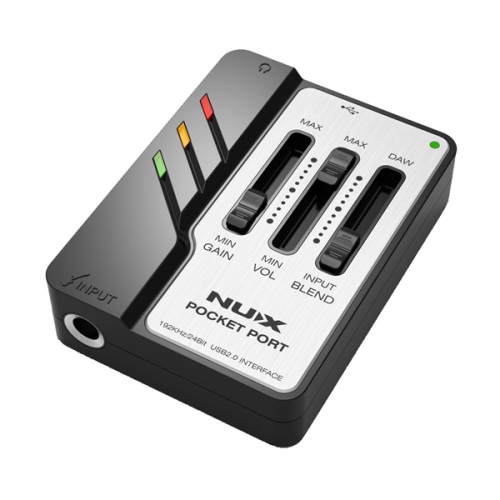 NUX POCKET PORT Portable Guitar USB Audio Interface