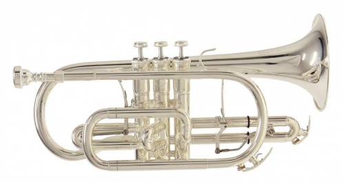 Bach CR-651S Bb cornet, silver-plated, with case
