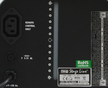 Monacor FM-708 wytwornica dymu