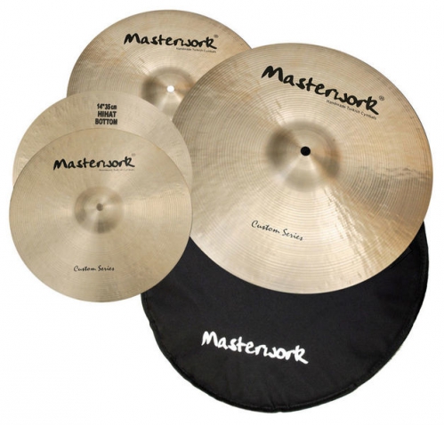Masterwork Custom Cymbal Set HH14,C16,R20 set of drum cymbals