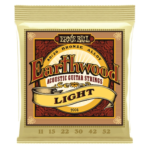 ErnieBall 2004 Earthwood Light acoustic guitar strings 11-52