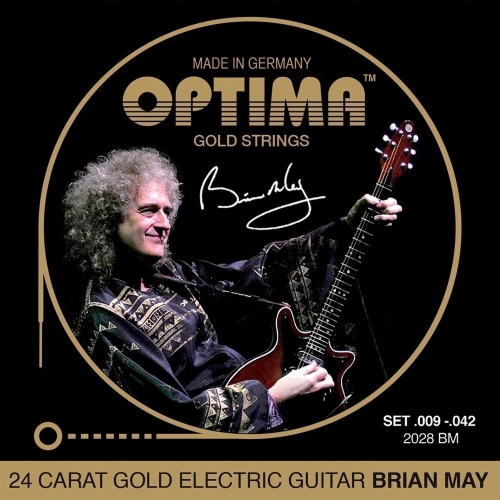Optima 2028BM (674609) Brian May signature gold electric guitar strings 