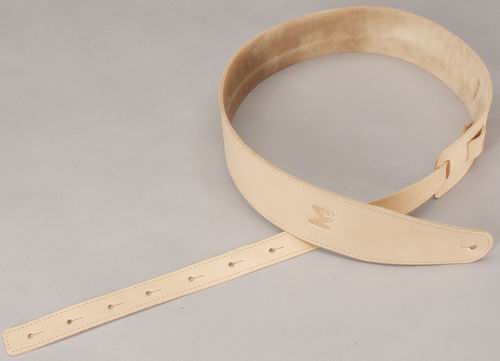 Akmuz PES-8 leather guitar strap, natural