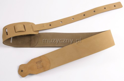 Akmuz PES-11 leather guitar strap, brown