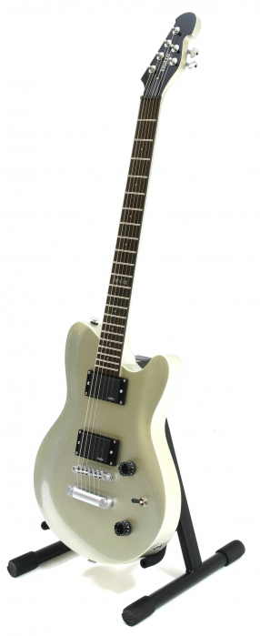Indie Shape Standard metallic silver electric guitar