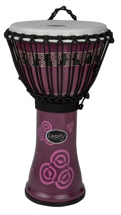 GEWA Djemb Liberty Series Rope Tuned 12″ Abstract Bali Purple