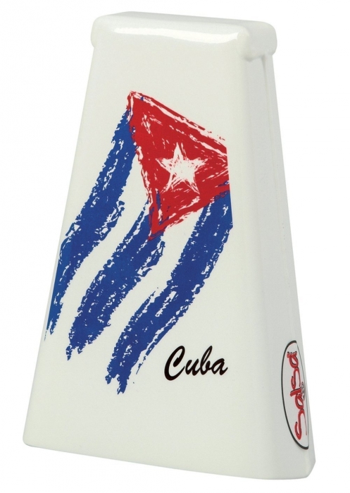 Latin Percussion Cow Bell Bongo Heritage Cuban Flag