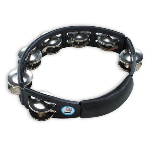 Latin Percussion Cyclops handheld tambourine, black