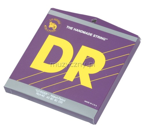 DR NICKEL LO-RIDERS™ Lite NLH-40 bass guitar strings 40-100