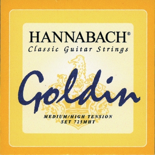 Hannabach (652728) 725MHT Goldin classical guitar strings, medium/heavy