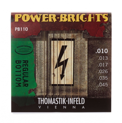 Thomastik PB110 (677027) Power Brights Series electric guitar strings