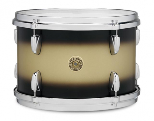 Gretsch Tom Tom Usa Broadkaster Satin Lacquer 14″ X 12″ Satin Black Gold Duco