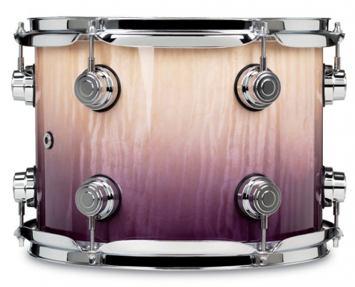 Drum Workshop 8017421 Exotic Natural To Lavendar Fade Over Curly Maple