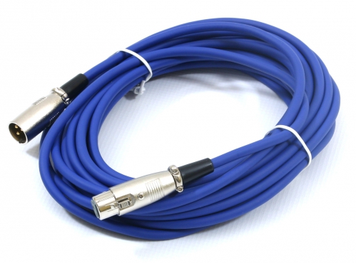 Monacor MEC-1000/BL cable XLR-XLR 10m, blue Monacor MEC-1000/BL cable XLR-XLR 10m, blue