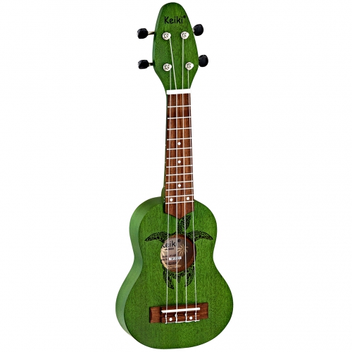 Ortega K1-GR Keiki soprano ukulele, Forest Green