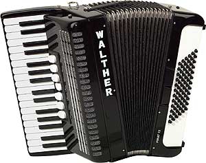 Walter Pirat 72 accordion (72, black)