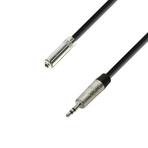 Adam Hall Cables K4 BYVW 0300 Headphone Extension 3.5 mm Jack Socket Stereo to 3.5 mm Jack Stereo, 3 m