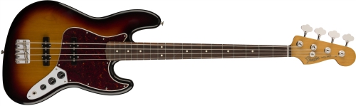 Fender 60s Jazz Bass Pau Ferro Fingerboard, 3-Color Sunburst bass guitar