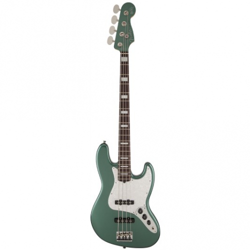 Fender Adam Clayton Jazz Bass Rosewood Fingerboard, Sherwood Green Metallic bass guitar