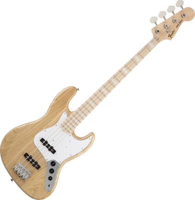 Fender Classic 70s Jazz Bass, Maple Fingerboard, Natural, w/Gig Bag gitara basowa electric guitar