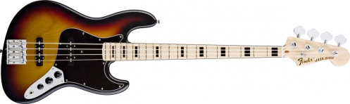 Fender Geddy Lee Jazz Bass Maple Fingerboard, 3-Color Sunburst bass guitar