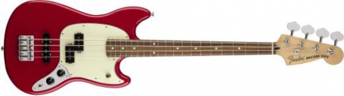 Fender Mustang Bass PJ, Pau Ferro Fingerboard, Torino Red bass guitar