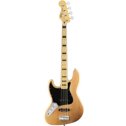 Fender Vintage Modified Jazz Bass ′70s, Left-Handed, Maple Fingerboard, Natural bass guitar