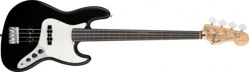 Fender Standard Jazz Bass Fretless, Pau Ferro Fingerboard, Black bass guitar