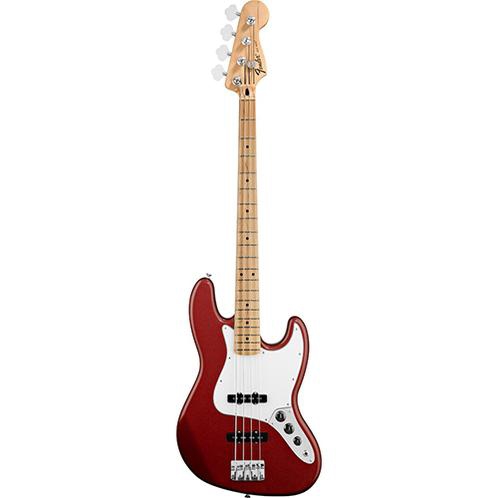 Fender Standard Jazz Bass Maple Fingerboard, Candy Apple Red bass guitar