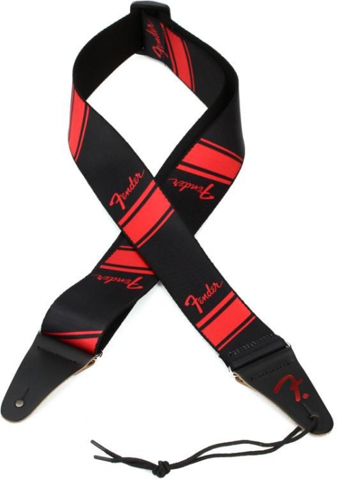 Fender Competition Stripe Strap Ruby guitar strap