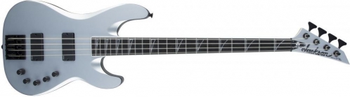 Jackson USA Signature David Ellefson Concert Bass CB IV, Ebony Fingerboard, Satin Silver bass guitar
