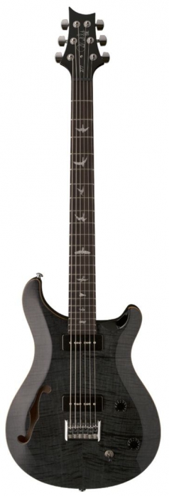 PRS 2017 SE 277 Baritone Semi Hollow Soapbar Grey Black electric guitar