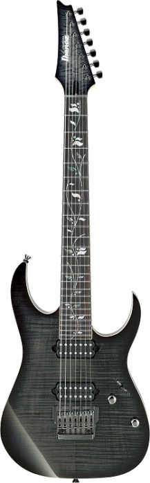 Ibanez RGR8527FX-BRE e-guitar rg 7-str. black rutile, reversed head incl. case