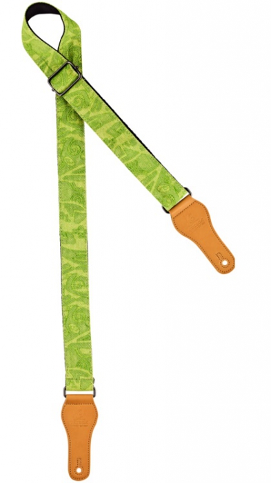 Ortega OCS-340U ukulele strap Green Jean