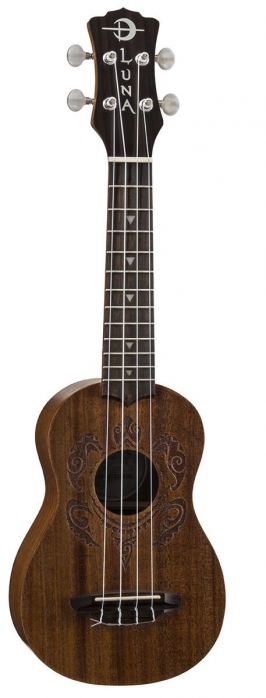 Luna Uke Honu Tattoo soprano ukulele