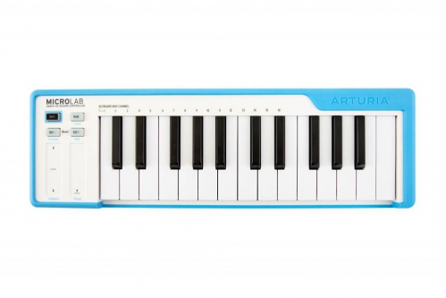 Arturia Microlab keyboard controller, blue