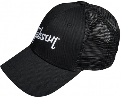 Gibson Black Trucker Snapback hat