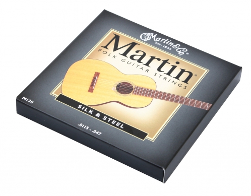 Martin M130 Traditional Silk & Steel Acoustic Guitar Strings (11.5-47)