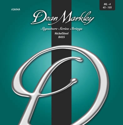 Dean Markley 2604A ML4 NSteel Bass bass guitar strings 45-105, 2-pack