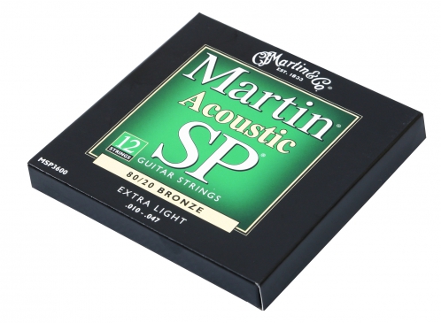 Martin MSP3600 SP 80/20 Bronze 12-String Acoustic Guitar Strings (10-47)