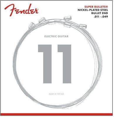 Fender 3250M Super Bullet Strings, Nickel Plated Steel, Bullet End electric guitar strings.011-.049